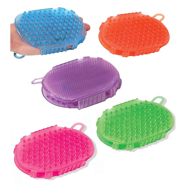 Jacks Imports Jelly Scrub Mitt LIGHT BLUE 10652-LB - main